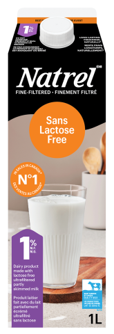1L NATREL LACTOSE FREE MILK 0% | Agropur Solutions